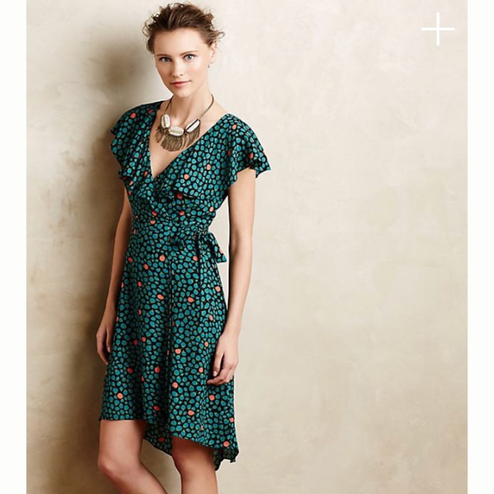 HD in Paris Ruffled Wrap Dress